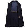 Autumn and Winter Wool Double-sided Woolen Coat Men's Pure Handmade Long Thickened Lapel Coat Plus Size Men's Clothing