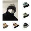 Big Head Circumference Japanese Style Woolen Hat Men Winter Warm Ear Protection Knitted Hat Women Face-lifting Pile Cap