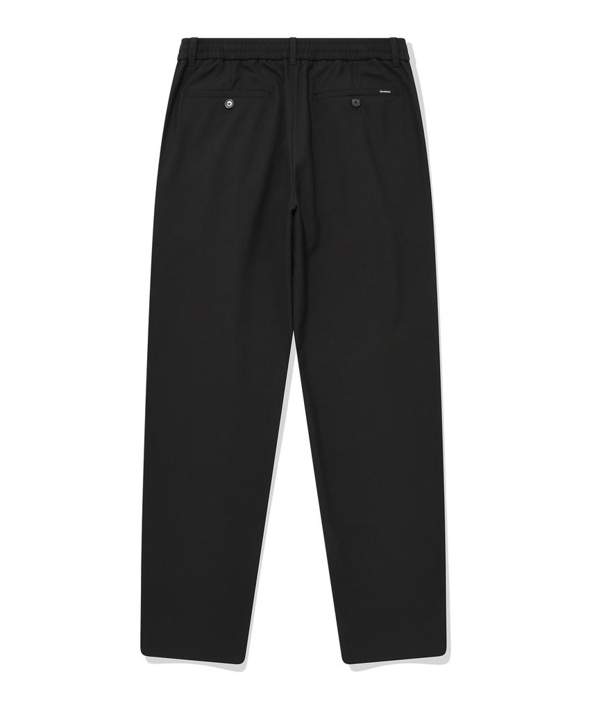 COVERNAT Fleece-Lined Slim Tapered Pants Black