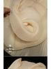 Pleated White Organza Crinkle Fabric for Evening Dress Decoration
