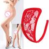 Plus Size Trendy Comfortable Panties Lace Shiny C-String for Women Leopard Print Briefs Sexy