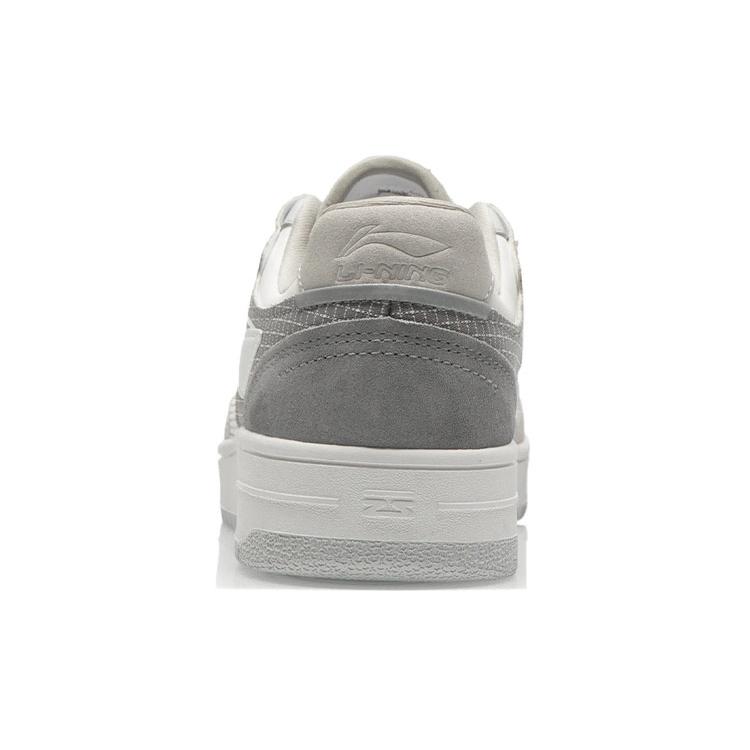 New LiNing Tianji Lightweight And Wear Resistant Low Top Skateboard Shoes Men's Ecru Gray