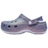 Zoccolo Piattaforma Classico Glitter Iridescente Donna Viola Luna 211024-5BR