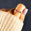 Color Beads Anxiety Ring Relieve Stress Adjustable Open Colorful Rotate Beads Ring for Women Men