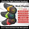 LX3 Helmet Bluetooth Headset 1200MAH Motocykl BT5.0 Bezdrátové hands-free volání Stereo Anti-Jamming Waterproof Light Headset