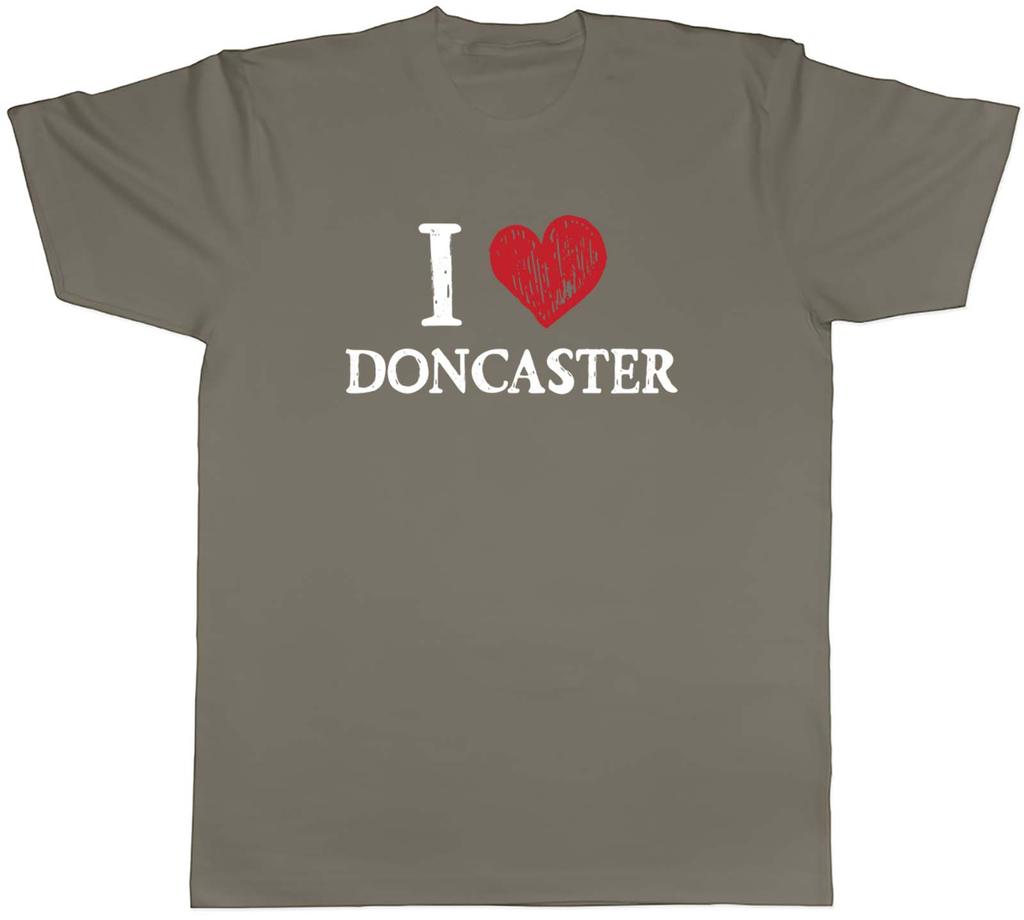 I Love Doncaster Unisexs TShirt South Yorkshire Love Heart Tee Gift
