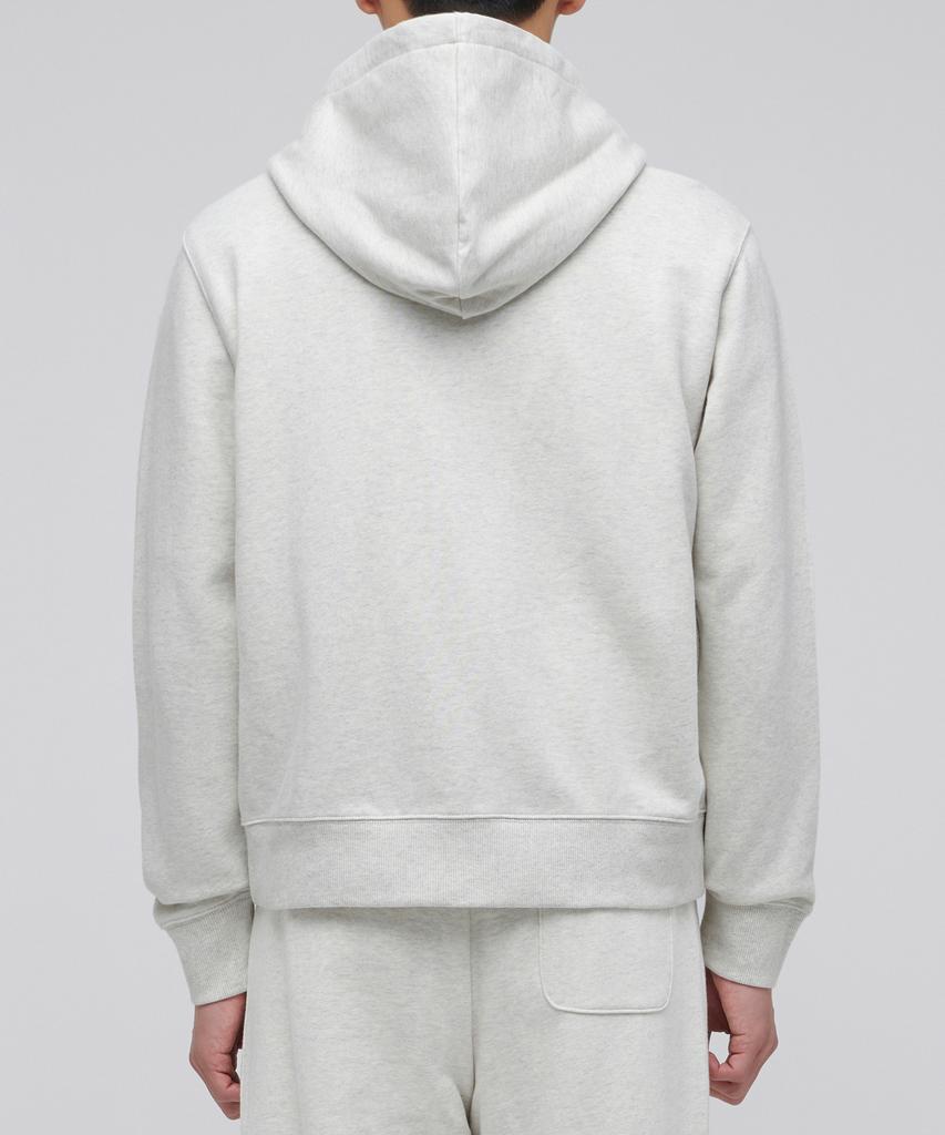 Musinsa Standard Crop Hooded Sweat Zip-Up [Oatmeal]