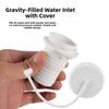 Inlet Built-in One-Way Check Valve Inlet For RV Dual Water-Inlet Gravity Fill Port With Pressure Relief Valve For Camper Parts