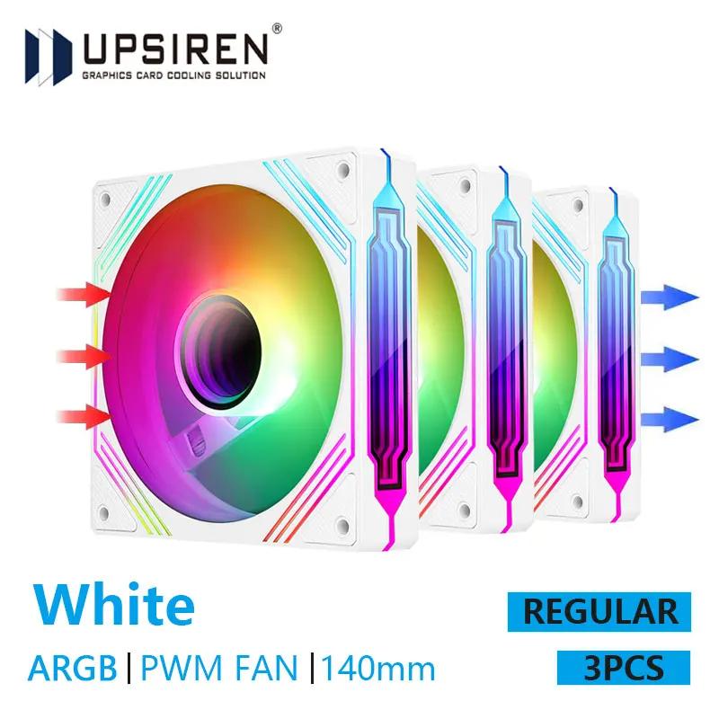 UPSIREN PF-14 PRISM 4PRO Computer Chassis Fan 14cm ARGB 4 Pin PWM Quiet Cooling Fan 12V Large Air Volume 61.5CFM/650-1800RPM