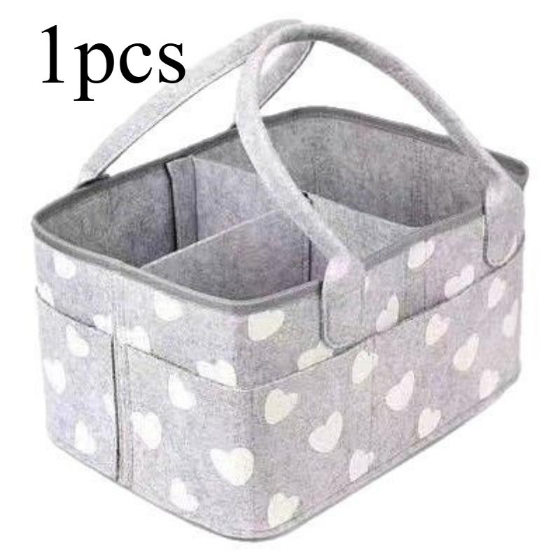 

1/2pcs Felt Diaper Storage Bag Foldable Storage Bag Portable Home Travel Bag Multifunctional Storage Bag Suitable for Daily Use
