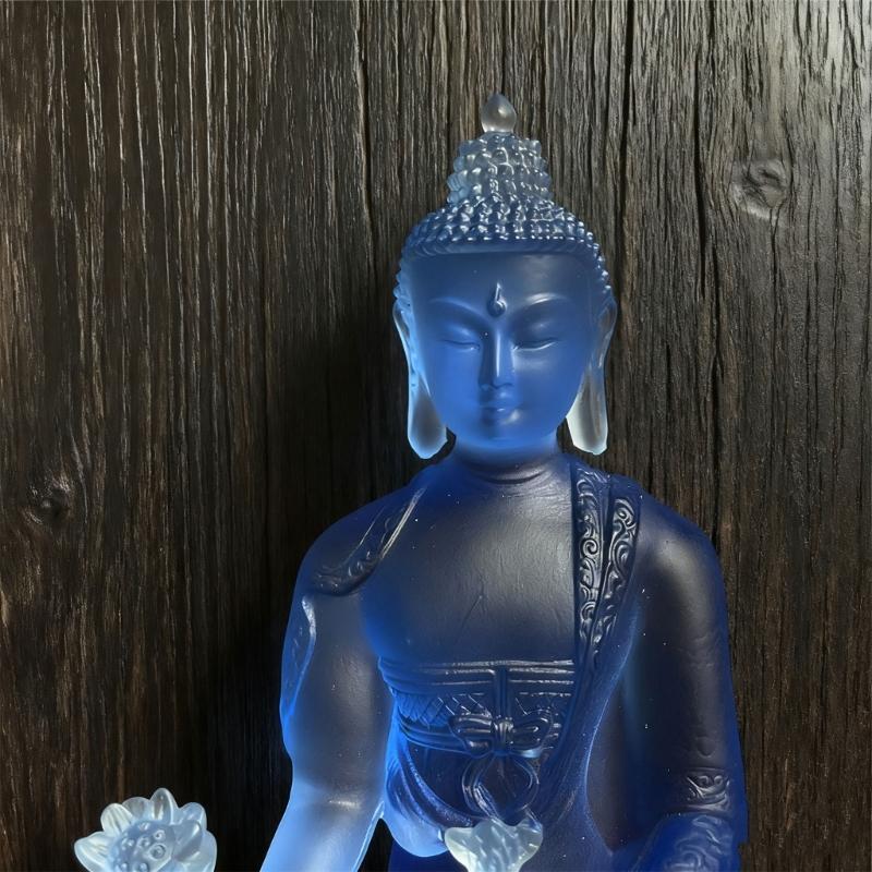 Medizin Buddhas Statue Buddhas der Heilungen Skulptur Sammlerfiguren Schreibtischverzierung Heimdekorationen Feng Shui Geschenk