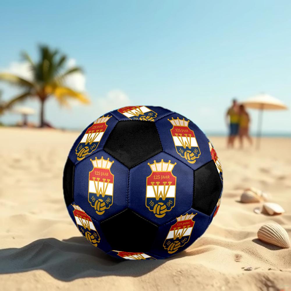 SIZE 5 Willem II Soccer Ball Colorful All Ages Machine Stitched PVC Competition Ready Durable High-Bounce