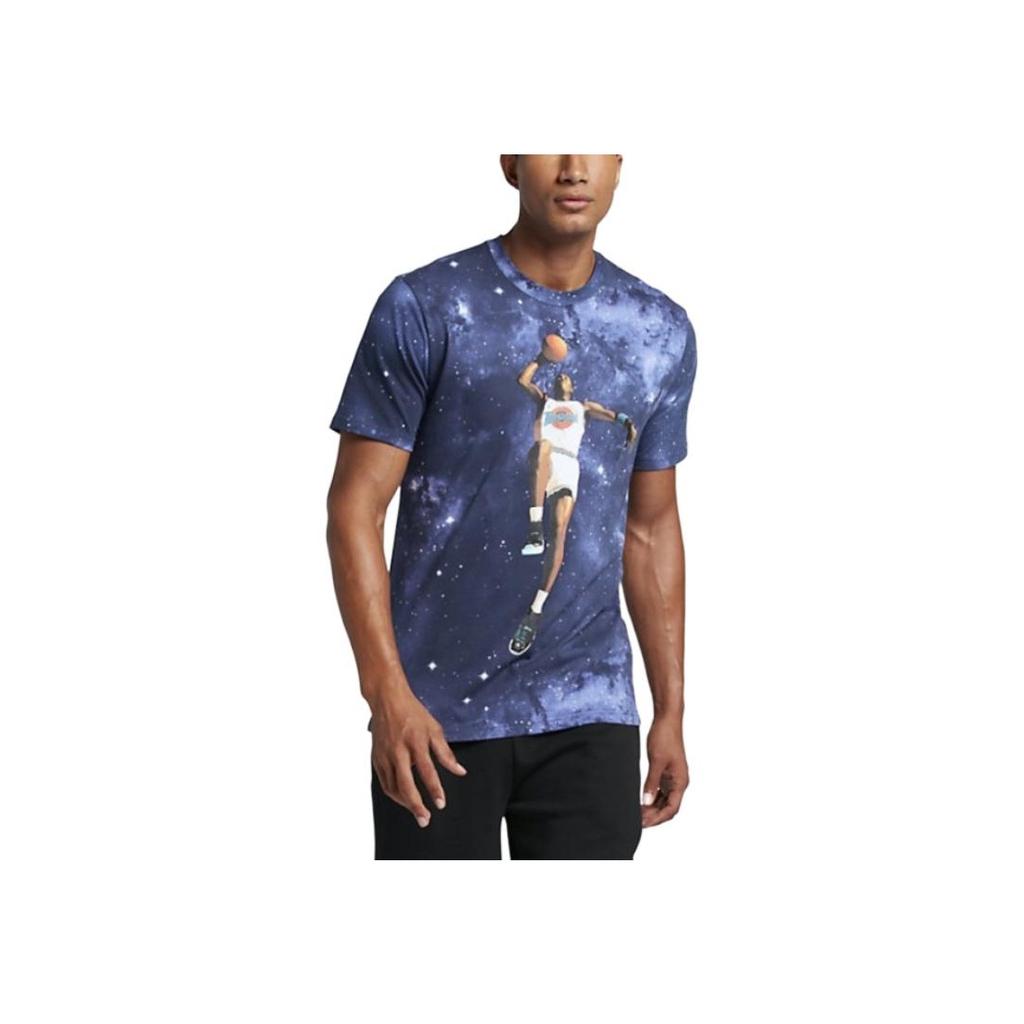 Jordan Air 11 Galaxy Col Rond Mode Polyvalent Sport Manches Courtes T-Shirt Homme T-Shirts 801590-100