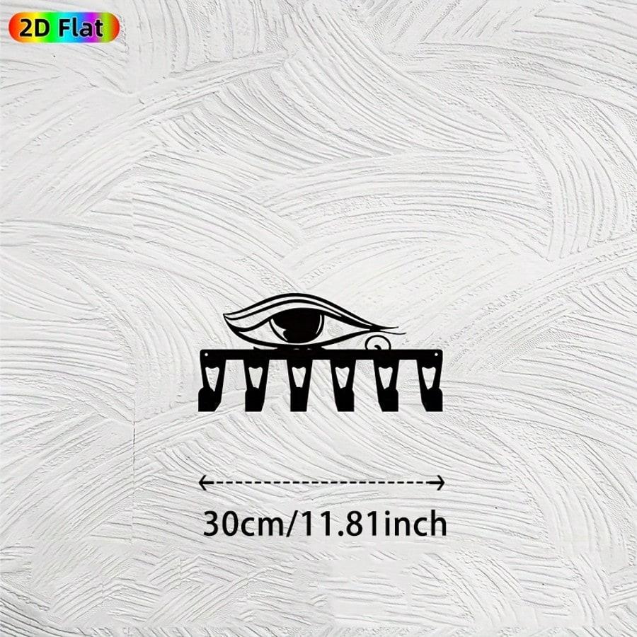 

Hand Forged Egyptian Key Holder Horus Eye Wall Decor 6 Hooks Ancient Art Gift TY10269