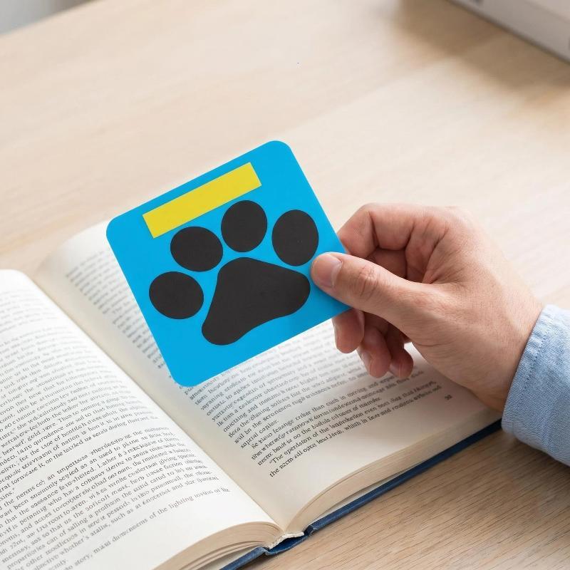 5Pcs Funny Paw Shape Bookmarks Soft Bookmarks Student Teacher Reading Tools Gift For Children Back To School
