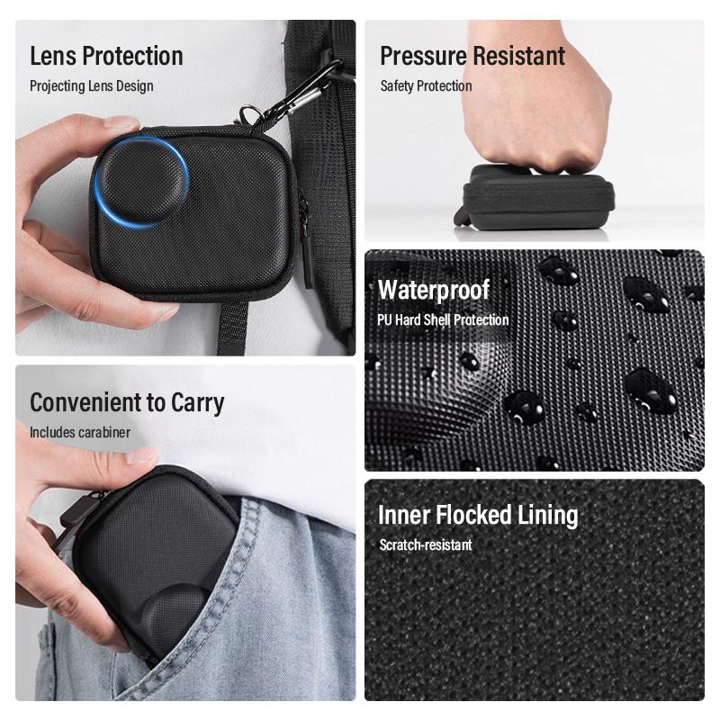 SOONPHO portable camera bag For Dji OSMO NANO action camera storage bag with outdoor anti-drop, safe and portable.