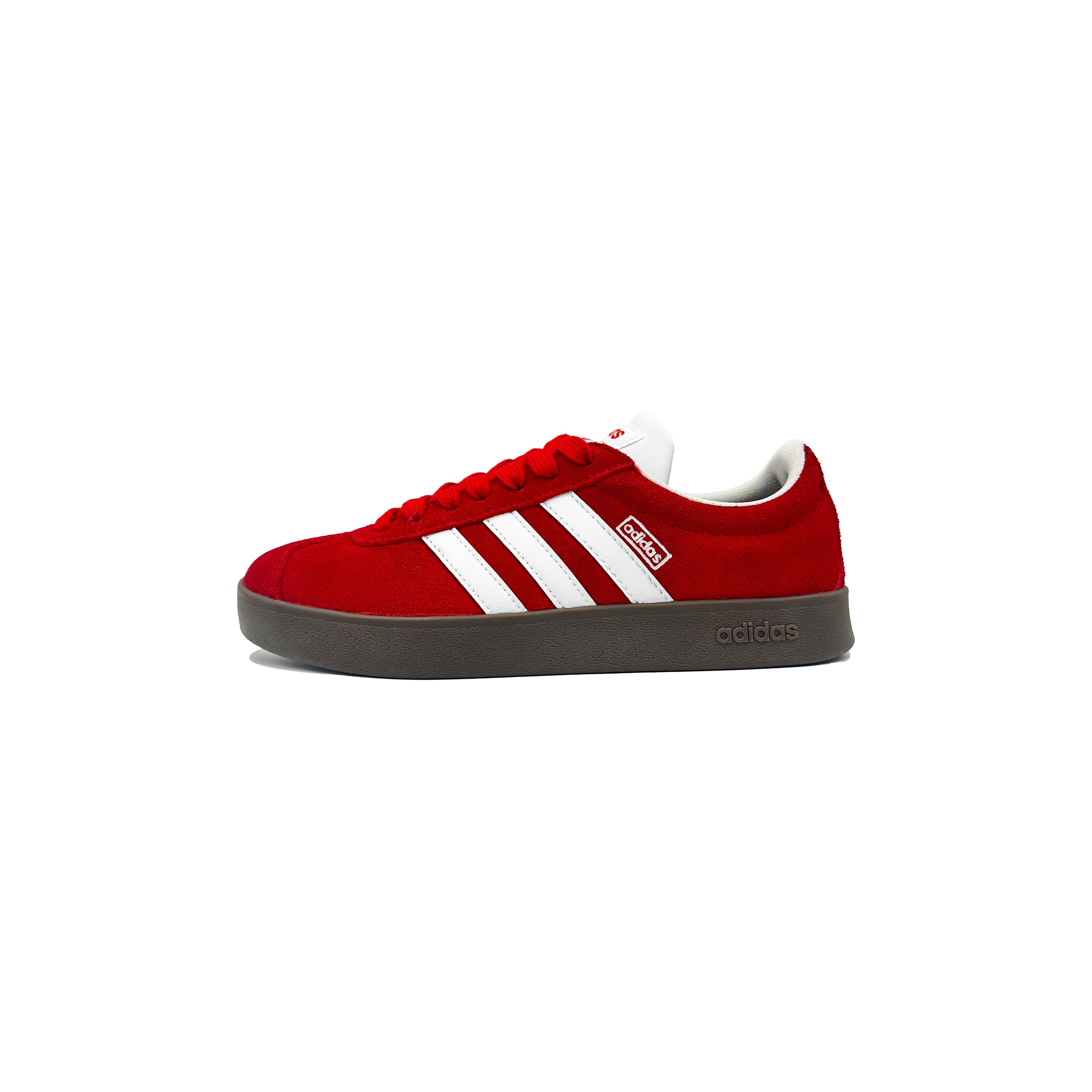

Adidas VL COURT 2.0 YIMING Manufacturing, Zhu Yun Balance Низкие Скейтбордические Кроссовки Унисекс Красный Белый HQ1802(Команда653-) 40⅔