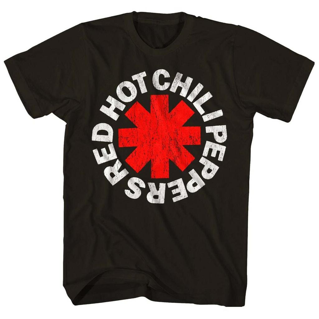 Red Hot Chili Peppers Classic Asterisk T Shirt Mens Licensed Rock N Roll Black