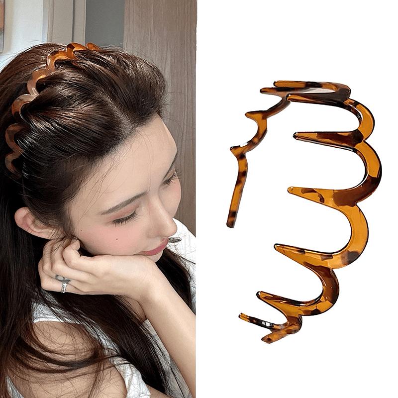 Headband Hair Comb Zigzag Band Notched Headband Woman Man Girl Christmas Birthday Gift Rescue Broken Hair Artifact