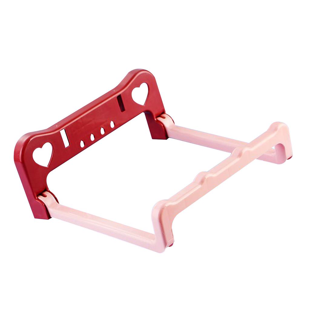 Wall Hanging Washbasin Rack Bathroom Foldable Punching Free Storage Shelf Supplies Pink