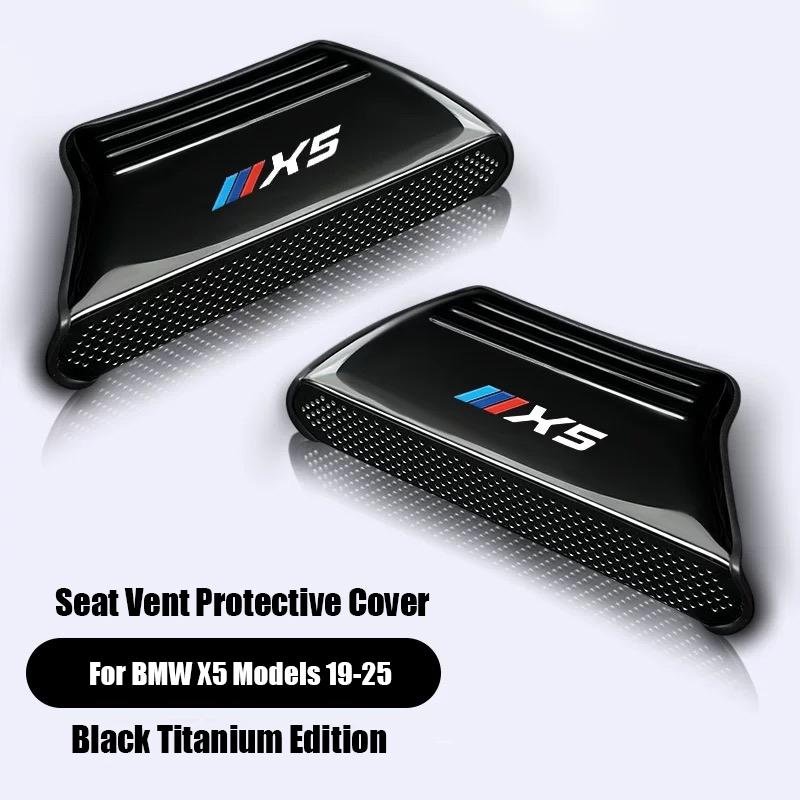 2Pcs Car Seat Air Vent Cover Exhaust Outlet Protector Dust Mesh Sticker For BMW 3 Series X1 X3 X5 G80 G06 G07 G42 G14 G15 G1