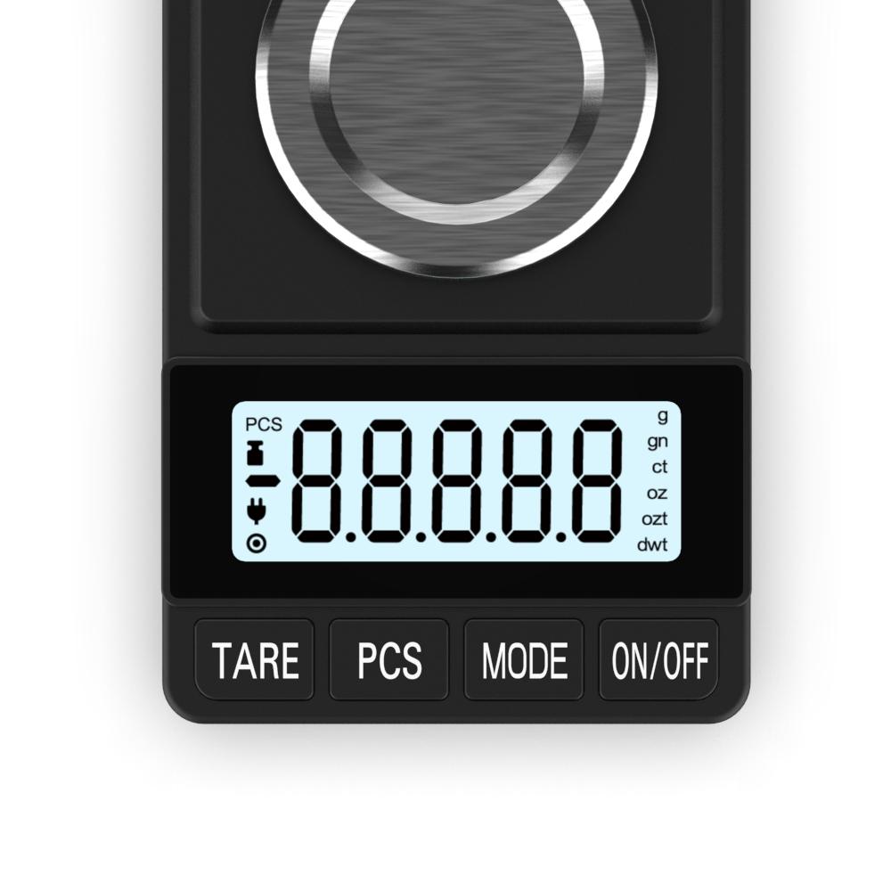 Portable Digital Scale 50g/0.001g High Precision Jewelry Gold Powder Scale with Calibration Weights