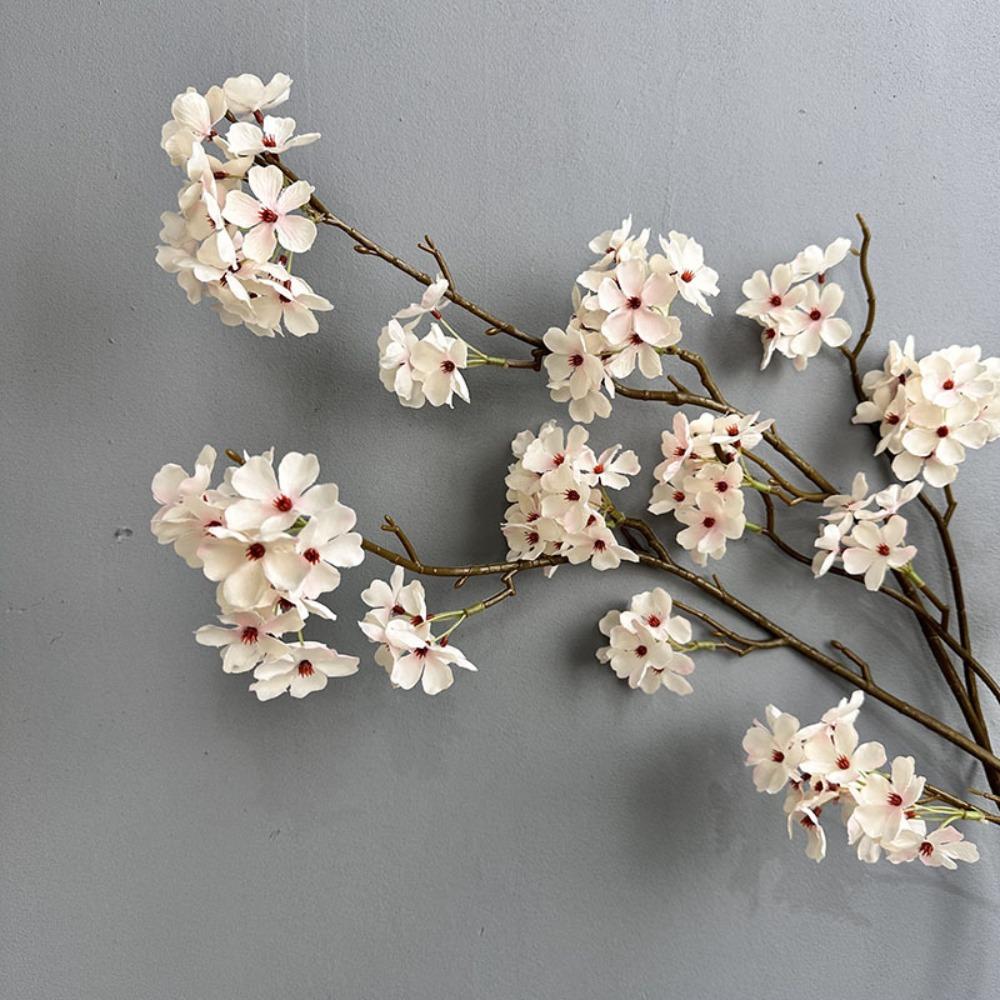 Plastic Silk Pear Blossom 100cm Fake Plants Artificial Wintersweet Branches  Wedding Birthday Party