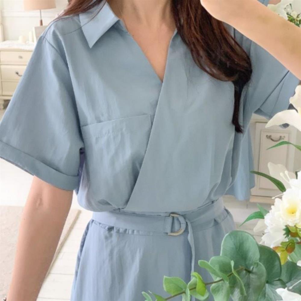 New ArriVAls Open Run Women RAyon V Neck WrAp Short sleeVe A Line Long Dress