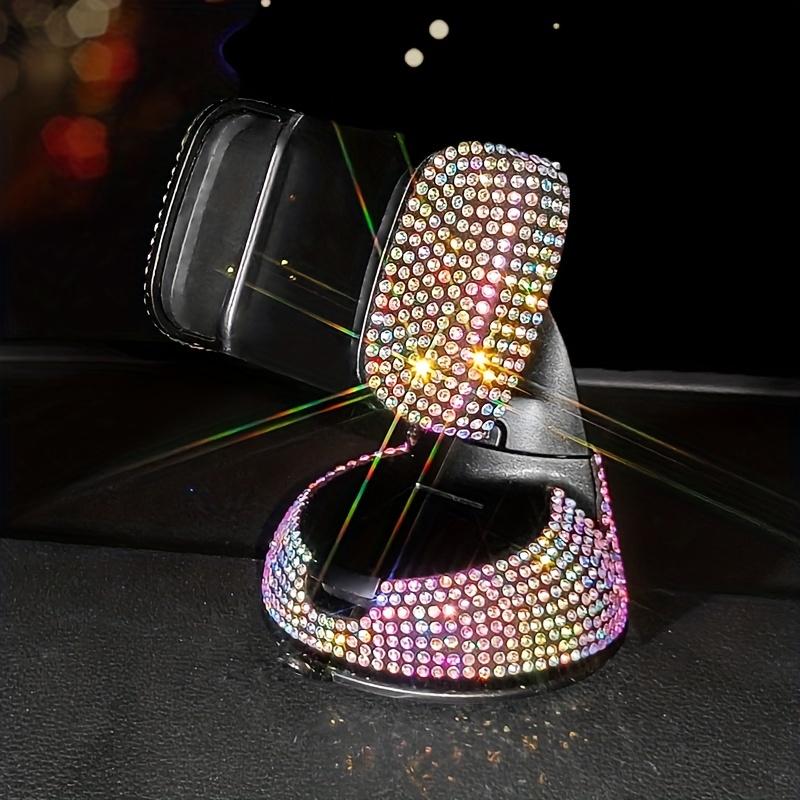 Luxury Rhinestone Car Phone Holder Multi-Functional, Rotating Suction Cup Mount with Sparkling Crystals for Dashboard Phone Holder for Car