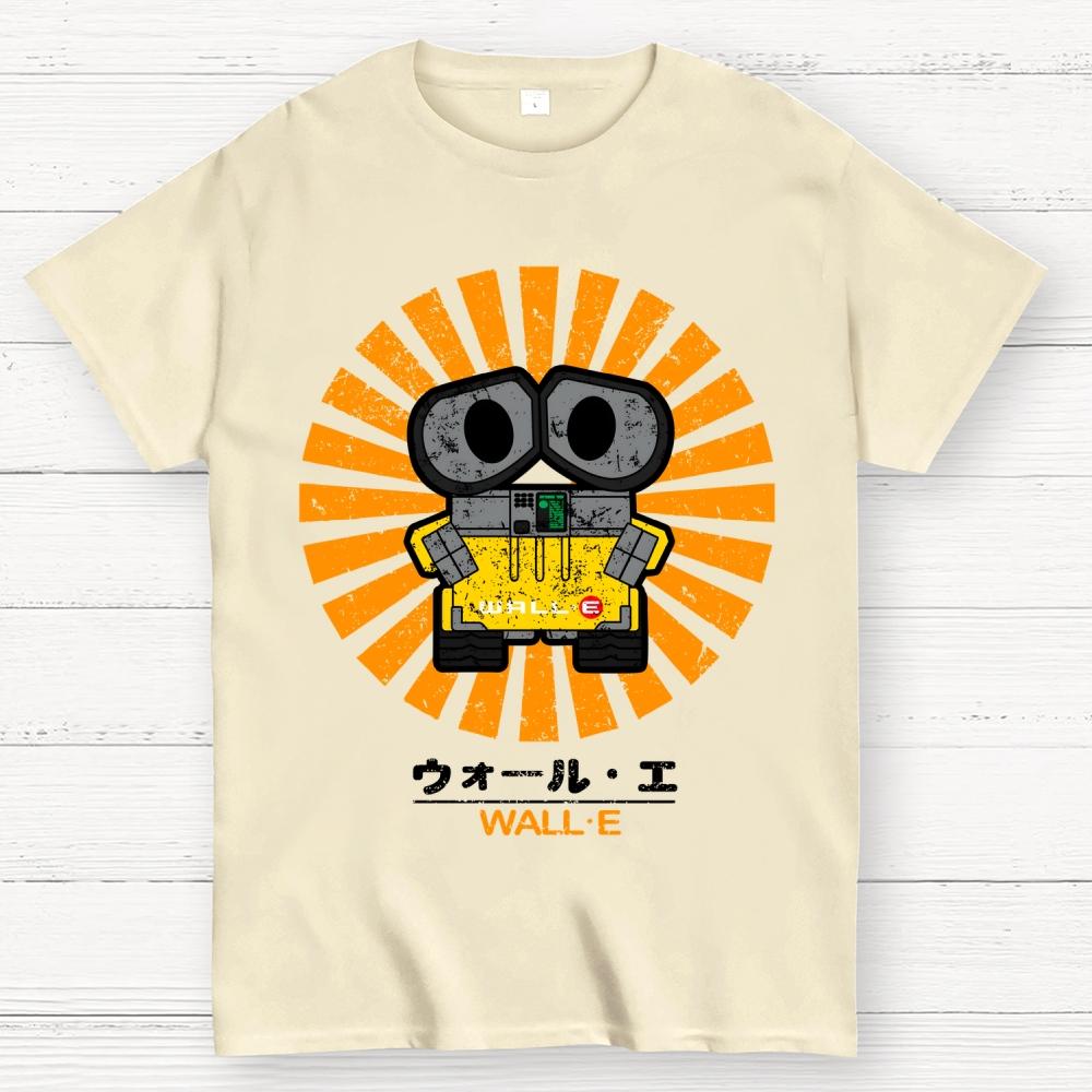 Wall E Retro Baumwolle Sommer Lässig Cool Locker T-Shirt