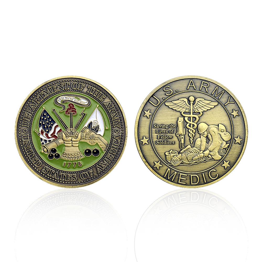 1775 US Department of the Army Challenge Coin Medal Bronze Medal Commemorative Medal Home Decoration Collection Gift