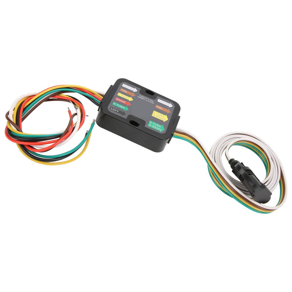 Trailer Wiring Converter Powered 3 To 2 Wire Trailer Tail Light Converter with 60in Wiring LED Compatible
