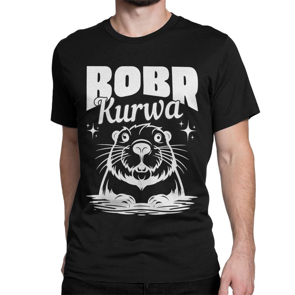 Bobr Bober Kurwa T-Shirts Men Women Polish Awesome 100% Cotton Tee Shirt Round Neck Short Sleeve T Shirts Summer Tops