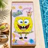 Beach Towels cute b-b-BobS-s Soft fun Quick Dry Pool cartoon s-S-S-SpongeS-eS bathing Towel Travel Gym Spa Camp sport face Gift