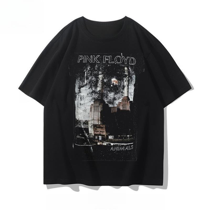 

Pink Floyd - Британський рок-гурт Pink Floyd Літня чоловіча та жіноча універсальна повсякденна футболка з чистої бавовни з коротким рукавом 3XL