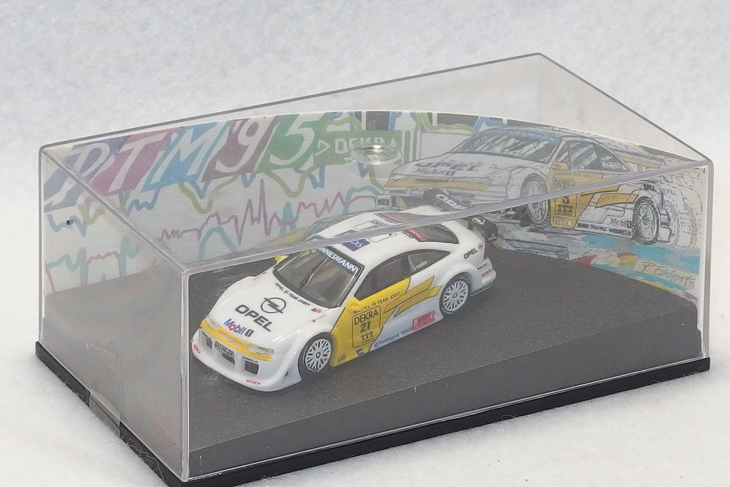 масштаб MINICHAMPS Mercedes C 180 DTM Amorim Joest Opel Calibra Amorim Joest 870954221 PMA 4012138015852 1/64  95 #21 /