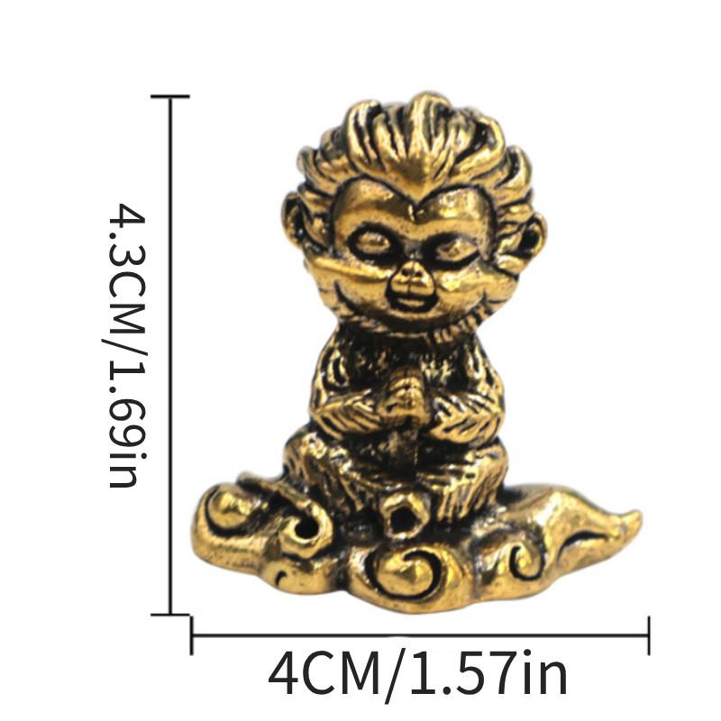 

Wukong Black Myth Brass Statue Ornament Artware Desktop Collection Souvenir Gift Casting