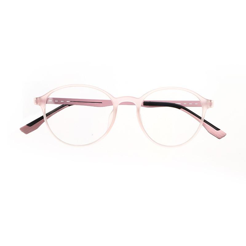 KOCOLIOR New Rubber Titanium Anti Blue Light Reading Glasses Customized Optical Round Frame Presbyopia Glasses for Men and Women