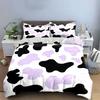 Cow Print Bedding 3-Piece Set Bedding Duvet Cover Set Duvet Cover Pillowcases (1 * Duvet Cover 2 * Pillowcases, without duvet insert)