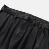 MOIF [Aw25] Wide Belted Denim Pants / Washed Black