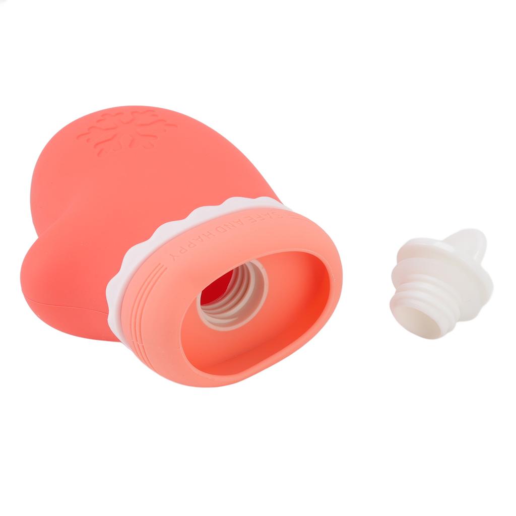 Silikon Heißwasserflaschenbeutel Niedlich Mikrowellengeeignet Tragbar Warmwasserbeutel Beutel für Studenten Rosa
