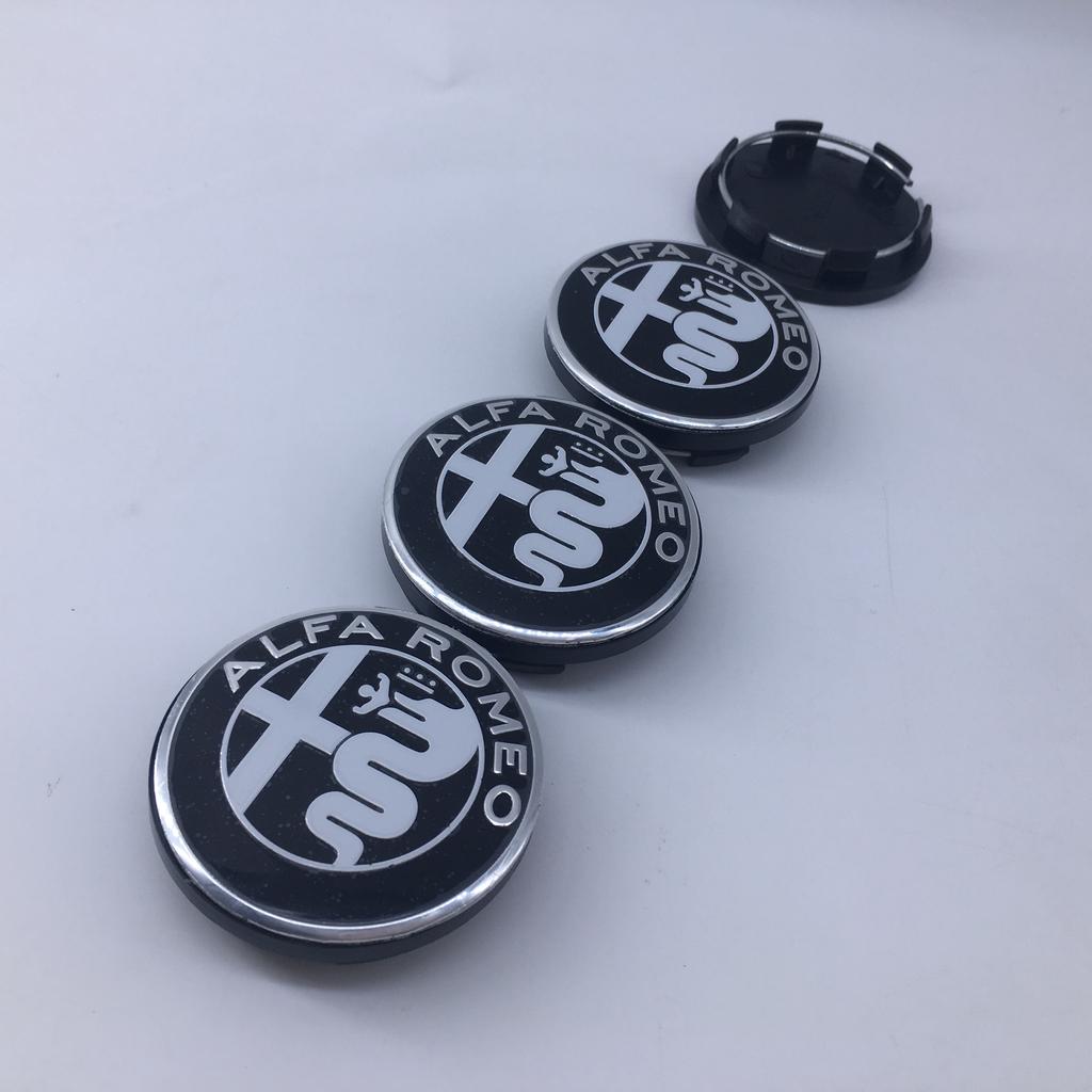 For 50MM For Alfa Romeo Giulietta GT 166147 156 Car Wheel Hub Logo Modification Wheel Hub Cover Decoration Mito Brera Giulia F1 Wer123