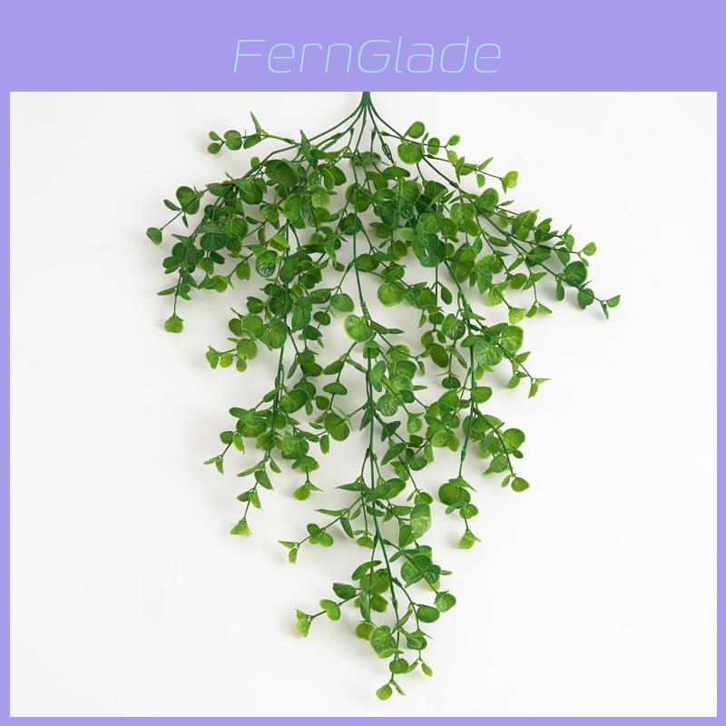 Artificial Eucalyptus Wall Hanging With 5 Fork Round Leaves For Home Decor And Photography Props