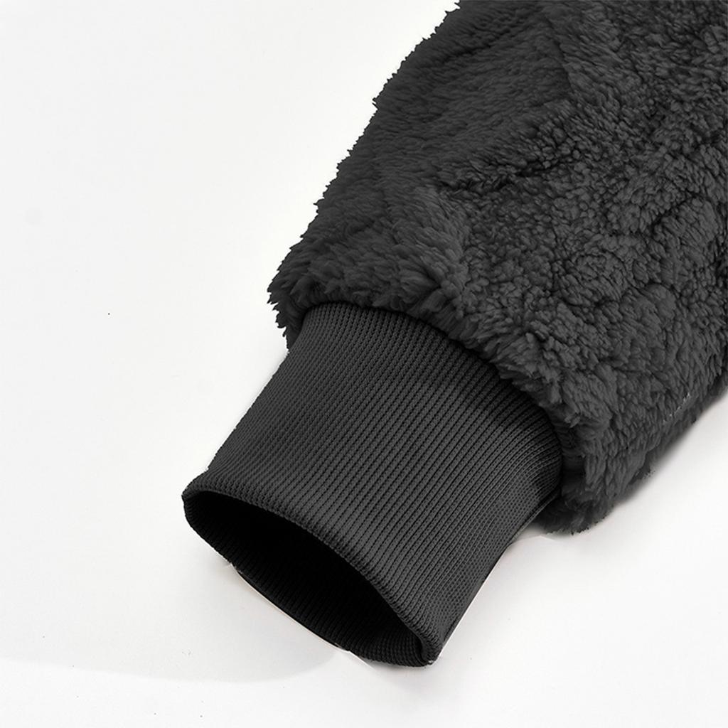 Uformell dobbeltsidig fløyel hettegenser herre mote genser