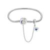Trendy White Copper Star, Moon & Sun DIY Bracelet - Original Niche Design for Women