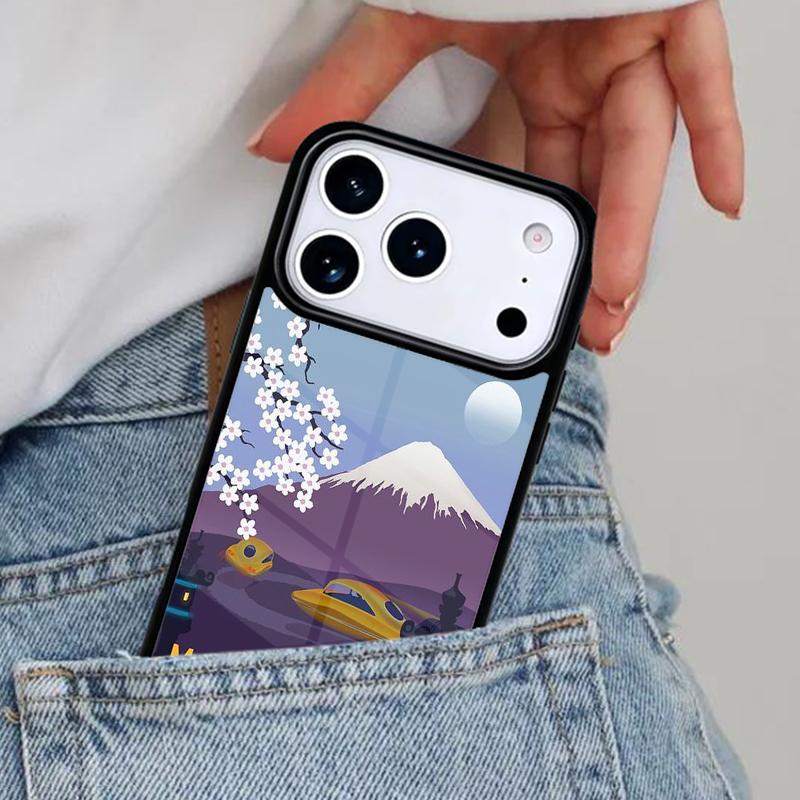 

Abstract Cat Mount Fuji Japan Landscape Phone Case for iPhone 16e 15 14 13 12 17 Pro Max Plus Air 17pro Cover Coque iPhone17