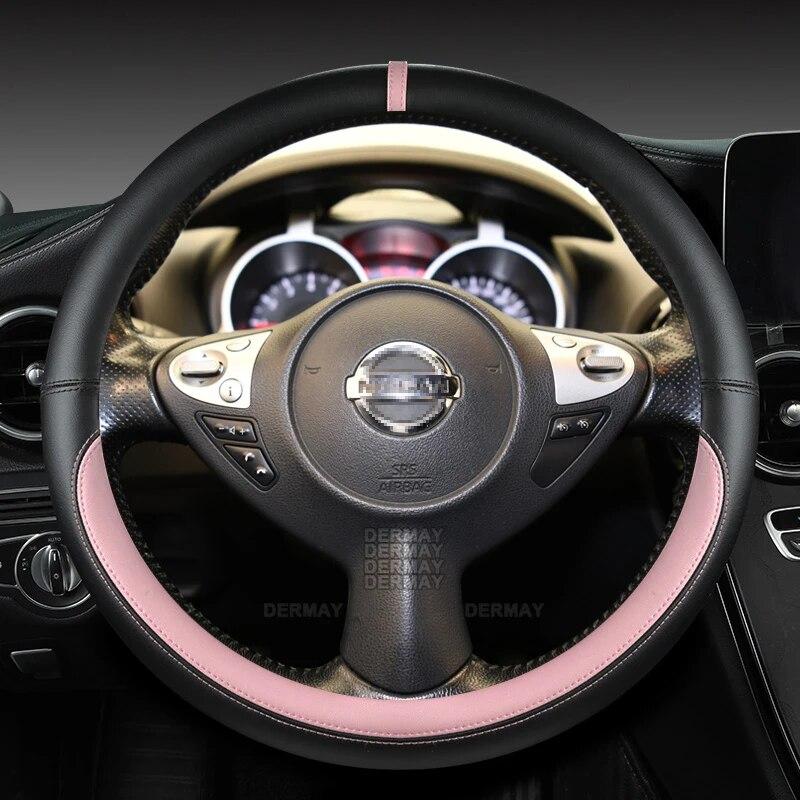 Für Nissan Juke F15 F16 2010 ~ 2023 PU Leder Auto Lenkrad Abdeckung Schnelle Lieferung Auto Zubehör