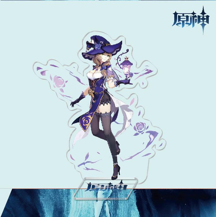 Game Anime Model Open World Impact Acrylic Cosplay Character Stand Painted Desk Decor Ornament Gift 15cm