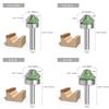 Hochwertiger Holzgravur-Fräser 8mm Schaft mit mehreren Formfräsern für detaillierte Schnitz- und Nutenarbeiten