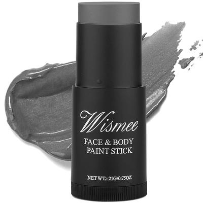 Vernice per il viso in stick grigio scuro Wismee, vernice per il corpo non tossica, per Halloween, zombie, effetti speciali, SFX, cosplay, feste, 1 pezzo